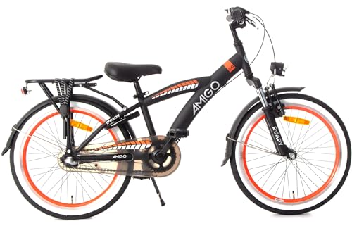 AMIGO Roady Fahrrad 20 Zoll - Kinderfahrrad für Jungen - 3 Gänge -...