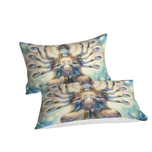 Linge de lit Bouddha imprimé 3D de qualité supérieure en microfibre tissée