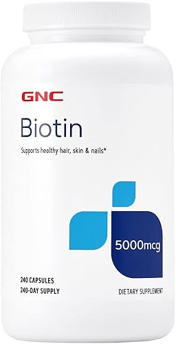Miniatura 1 de GNC Biotina 5000 mcg  Apoya el cabello saludable la piel y las uñas  240 cápsulas
