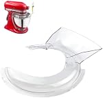 Bouclier de mise en place compatible avec KitchenAid Mélangeur de position – Splash Guard Compatible avec 4.5–5 QT Modèles Tilt-Head,Garde à éclaboussures pour acier inoxydable, verre & Bols en céramique