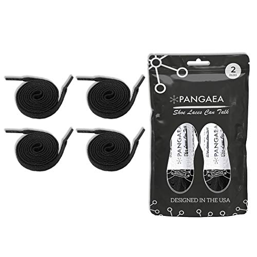 Image of [2 Pair] (4 Laces) Flat Shoelaces 5 /16 inch (8mm) for Sneakers and Converse Shoelaces Replacements