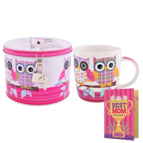 Archies Mother’s Day Wisdom Owl Printed Quirky 3D Coffee Mugs (400 Ml 5 Inch, Multicolor) Novelity Item For Mothers Day Gift For Rs. 327 @ 64 %
