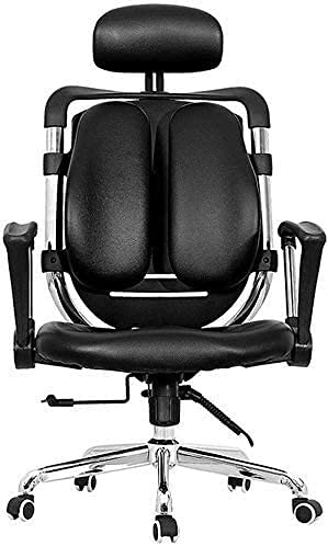 Office Chair Double Back Comfort Chair Game Racing Chair Ergonomic Racing Seat High Back PU Leather Game Chair