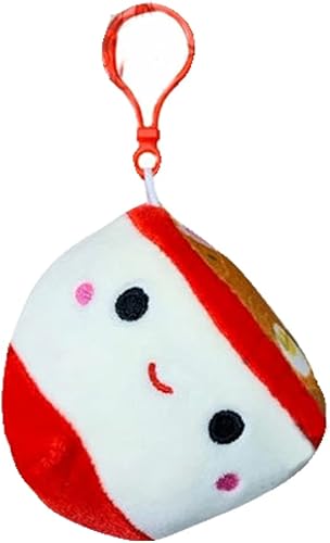 Miniatura 1 de Squishmallow S Oficial Kellytoy - Llavero con clip de 3.5 pulgadas con clip para mochila, animal de peluche suave y blando (Rdaisy Ramen)