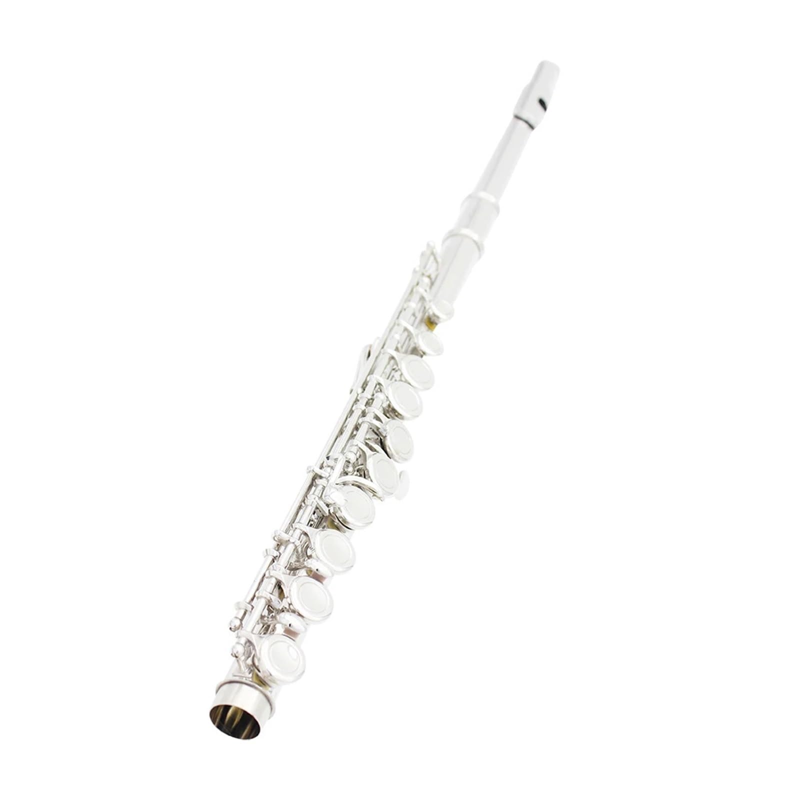 Flauta 16 agujeros abiertos cerrados llave C flauta transversal profesional instrumento Musical de concierto con caja paño de limpieza guantes de palo