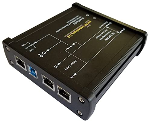 Image of SharkTapCC Ethernet Tap - 10-1000BaseT - Power-fail Relays, PoE Pass-through - 1 Count