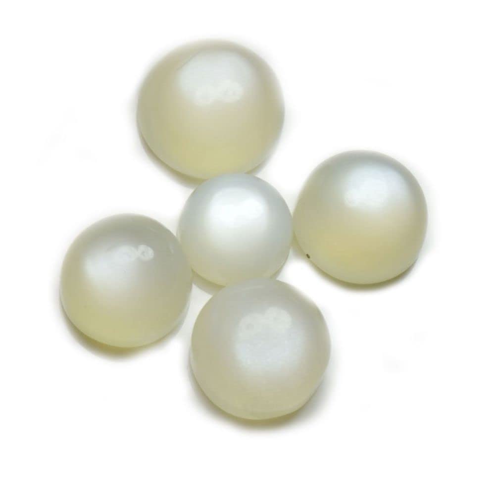 Natural White Moonstone at Wholesale Lot (Rs 45/carat) Fine Quality Round Shape चंद्रकांत Loose Gemstone for Reselling Astrologers Jewellers Crystal Astrological Mithun Rashi Gemini Zodiac Sign