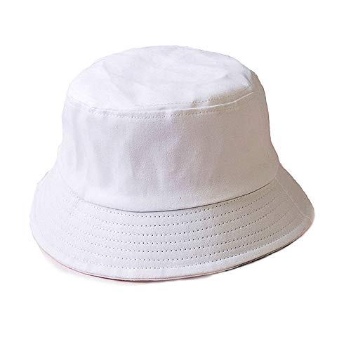 Fischerhüte,Fischer Hut Breiter Krempe Unisex Sun Cap Eimer Hut für Männer Frauen Outdoor Strand Camping Reisen Wandern Weiß