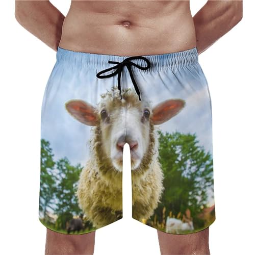 Swim trunk avec poches UMENG motif mouton pour vos vacances d'été