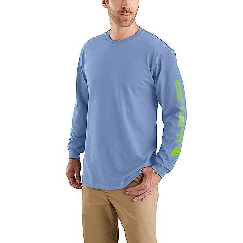 Image of Carhartt Men's Dearborn Loose Long-Sleeve Logo T-Shirt Closeout