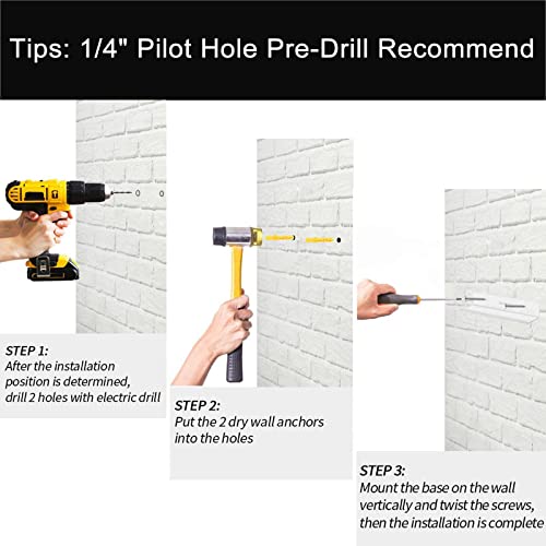 WANLIAN Confezione da 18 supporti da parete in