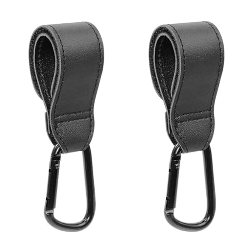 JchEnye Ganchos para sillas de Paseo (Juego de 2) - Accesorios para bebés, Ganchos para sillas de Paseo, Carga máxima 20 kg, 2022 Ganchos biplatino, Universal, Accesorios para sillas de Paseo (Negro)