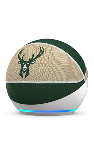 Image of Amazon Echo Dot (newest model) | Officially Licensed NBA Limited-Edition | Milwaukee Bucks