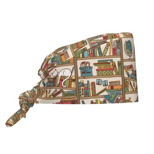 Image of Surgical Caps Men Women, Scrub Cap with Sweatband Adjustable