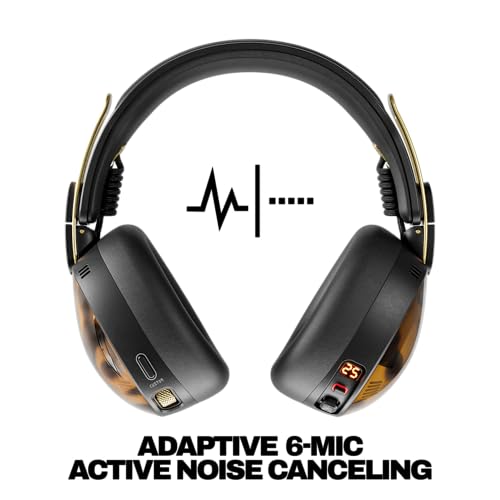 Image of Skullcandy Aviator 900 ANC Wireless Over-Ear Bluetooth Headphones, THX Spatial Audio with Head Tracking, Adaptive Noise Cancelling, Up to 60 Hours Battery, Microphone for iPhone Android - Tortoise