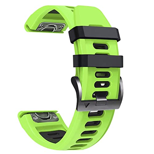 Bracelet montre 22mm silicone flexible étanche pour Garmin Fenix 6 Pro