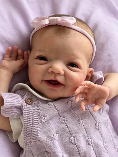 Muñeca Reborn Bebé Niña Realista 20 Pulgadas Sonriente miniatura 2