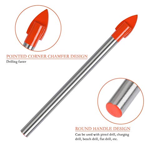 10-Piece Drill Bit Set - 6mm Tungsten Carbide for Ceramic, Mirror, Porcelain, Marble & Glass 4 10-Piece Drill Bit Set - 6mm Tungsten Carbide for Ceramic, Mirror, Porcelain, Marble & Glass - Image 4