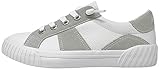 Blowfish Malibu Wave White Tumble/Light Grey Faux Suede 6 M