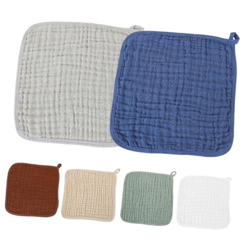 Gatuida 6 Piezas Paños de Muselina para Bebés Suaves y Absorbentes Toallas para Eructar y Bordes Resistentes de Unidades para Recién Nacidos y Cuidado Diario