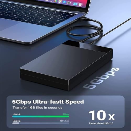 Image of USB 3.0 2 in 1 HDD External Hard Disk USB case | 2 in 1 External Hard Drive Casing for 2.5″ & 3.5″ Sata HDD Dual 2.5 inch and 3.5 inch HDD Enclosure (USB3.0 CASING). (Black)
