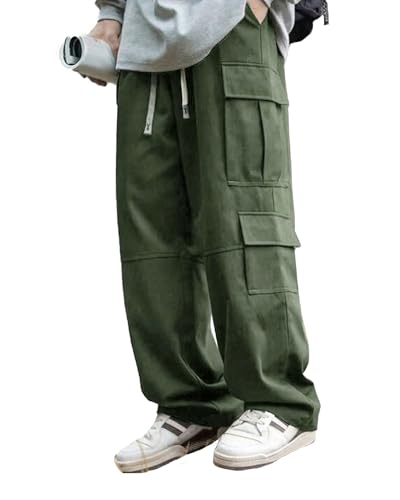 Image of Lymio Cargo for Men || Cotton Cargo Pant || Drawstring Waist Pant (Also Available in Plus Sizes) (137-140)