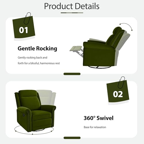 Sillón Plegable Verde de Terciopelo miniatura 5