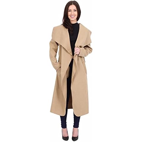 Womens Oversized Waterfall Blazer Duster Coat Cover
