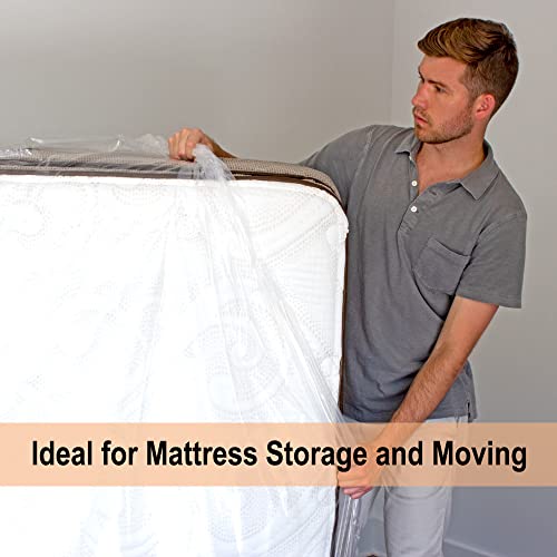 Vicmore 2 Pack Queen Size Mattress Storage Bag 60-Inch By 100-Inch Mattress Bag For Disposal Clear Queen Mattress Plastic Cover Mattress Trash Bag #TOP5
