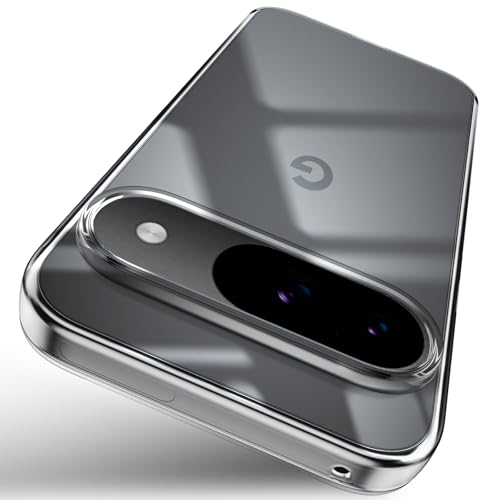 X-level Clear Case for Google Pixel 9 / Pixel 9 Pro, Non-Yellowing Soft TPU Ultra-Thin Phone Cover, Anti-Slip Scratch Resistant, Slim Fit Silky Touch Shockproof Phone Cases for Pixel 9 Pro, Clear