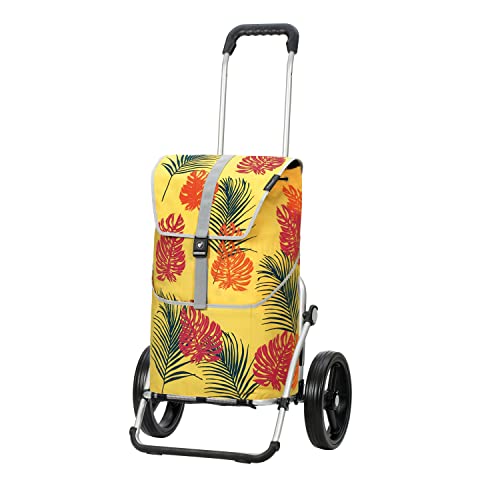 ANDERSEN Einkaufstrolley - Royal Shopper Lotta gelb 46 L Einkaufswagen,funktional,langlebig, Aluminium, klappbar, leise Räder