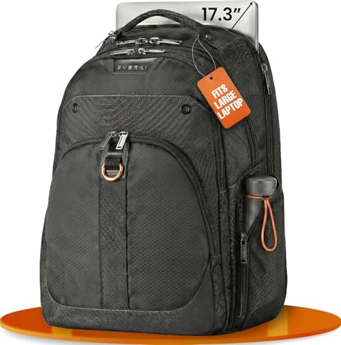 Image of EVERKI Atlas Business Backpack with Laptop Compartment, Black - 32 Liters