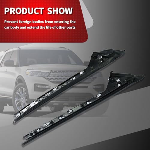 Nakkaa Windshield A-Pillar Trim Molding Inner Passenger & Driver Side Compatible with Explorer 2011-2019 BB5Z-7803145-AA