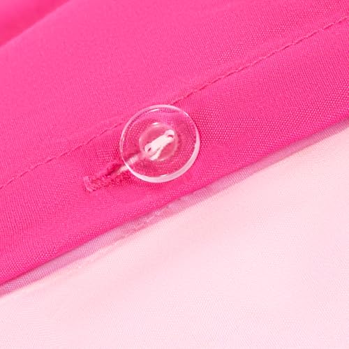 Brentfords Single Bedding Set, Super Soft Microfibre Polyester Plain Dyed Reversible Quilt Bedding Luxurious Warm Cosy Comfy Single Duvet Cover Set with Pillowcases, Hot Pink/Pink - Image 4