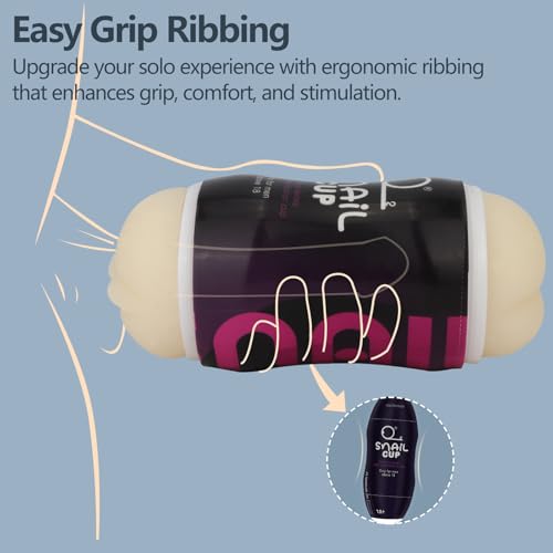 Image of 2-in-1 Dual-Ended Male Masturbator，Masturbation Cup, Male masterburbater，Penis Stroker, Pussy Sex, Oral Sex,Anal Sex 3 Mode Male Sex Toys (Purple)