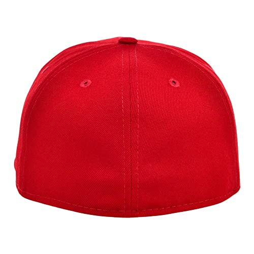 Image of Lids Blank Premium Full Court w /Colored Under Visor Fitted Cap