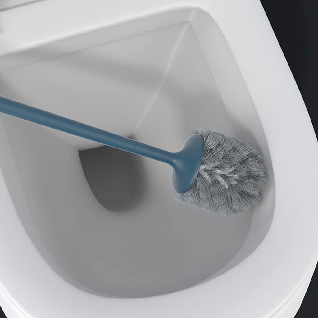 Szczotka Toaletowa Zestaw do szczotki i uchwytu toaletowego, głębokie czysta szczotka metalu z miękkim włosia łazienki Uchwyt szczoteczki wesołkową Zestawy czyszczące Czyszczenia Łazienki(C)