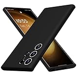 CellEver Soft Silicone Case for Samsung Galaxy S23 Ultra, Slim Fit [Camera & Drop Protection] Shockproof Phone Cover with [Soft Microfiber Lining] 6.8 Inch (Black)