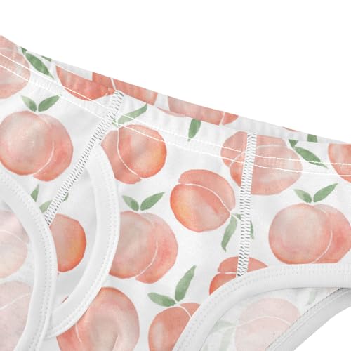 Boys' Exclusive Briefs Toddler Underwear 95% Combed Cotton Boxerbriefs 2T Peach Pattern 174