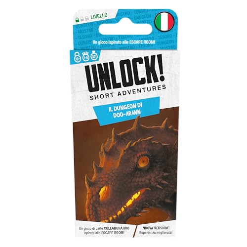 Asmodee – Unlock! SA: Il Dungeon di Doo-Arann – Escape Room Tascabile