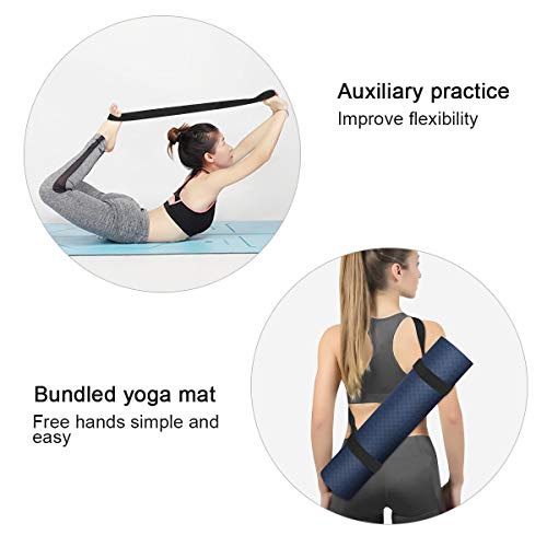 Kissral Yogamattenriemen Tragegurt Polyester Durable Sling Verstellbar für Pilates-Übungen Aerobic Outdoor-