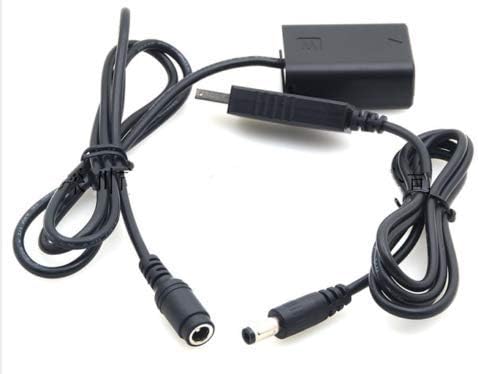 Fotga NP-FW50 DC Coupler Power Supply Dummy Battery with USB Cable for Sony NEX5 NEX7 DSC-RX10 II III IV A7 A7R A7S A7II A7RII A7SII A3000 A6000 A6100 A6300 A7000 A6400 A6500 ZV-E10 Vlog Camera