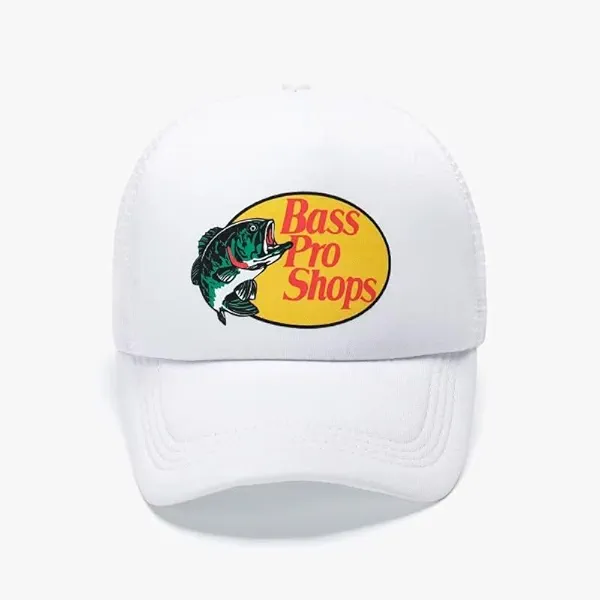 Authentic Fishing & Hunting Mesh Back Trucker Hat - The Ultimate Accessory for Outdoor Activies (US, Alpha, One Size, Pure White)