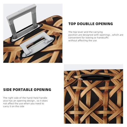 Travel Luggage Cover for Suitcase Elastic Suitcase Protector Wicker Woven Grid Suitcase Covers Washable Suitcase Protective Cover Dust-proof Luggage Covers Fit 18-32 Inch Luggage4