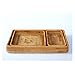 koszyk na chleb 3-częściowy zestaw handmade rattan tkany magazynowy koszyk tacy wiklinowy koszyk chleb owocowy jedzenie śniadanie tray rattan kosz Duża pojemność, praktyczna i wygodna