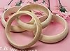 Penta Angel Wood Bangle Bracelets 4Pcs 2.83inch Unfinished Natural Round Wooden Ring for Art & Craft Project DIY Jewelry Making #4