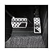 Compatible For Jeep Grand Cherokee WK 2 2011~2022 Car Foot Pedals Stainless Steel Pads Fuel Brake Non-slip No Drilling Alloy Covers Parts(Forged Carbon Look A)