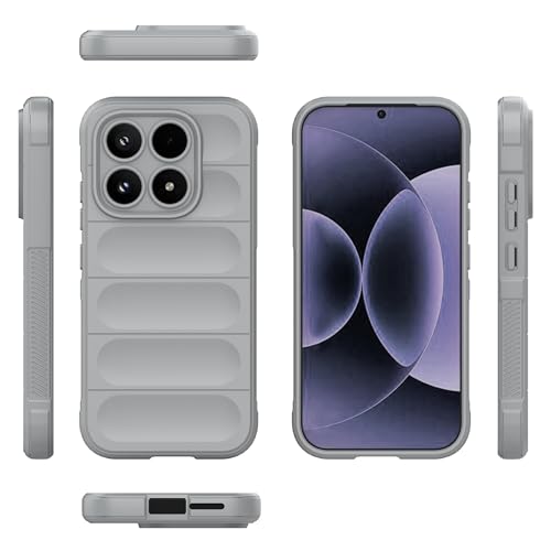 Image of for Xiaomi 17 Case Anti-Drop Soft TPU Rugged Phone Back Cover - Light Grey