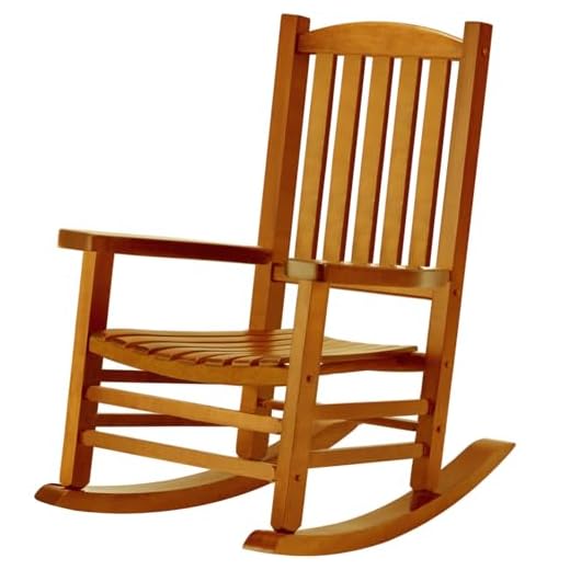 29 Cozy Front Porch Chair Ideas to Transform Your Outdoor Space 2 Hupmad Wooden Oversized Porch Rocker Chair with High Back and Armrest, All Weather Slatted Rocker for Backyard, Garden, 400 lbs Support, Natural