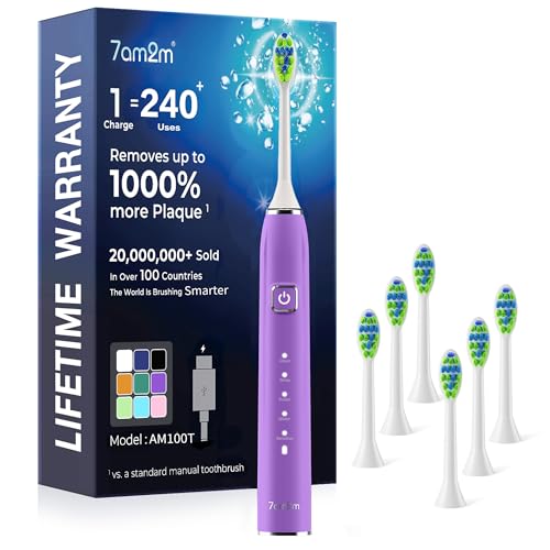 Image of 7AM2M Sonic Electric Toothbrush for Adults,Type-C Charging Run for 120 Days